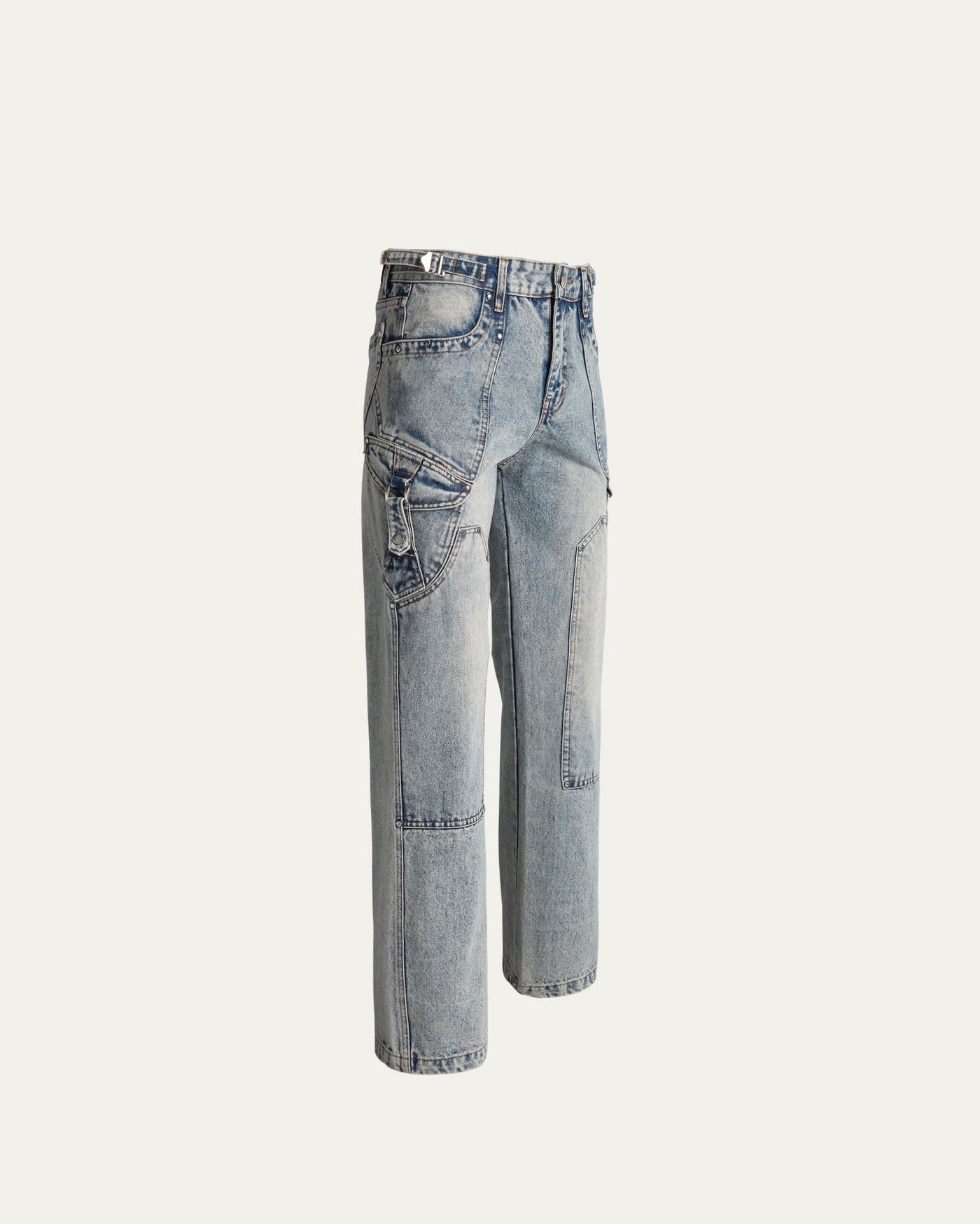 Double Knee Jeans SS23 - Vintage Blue - TOBI