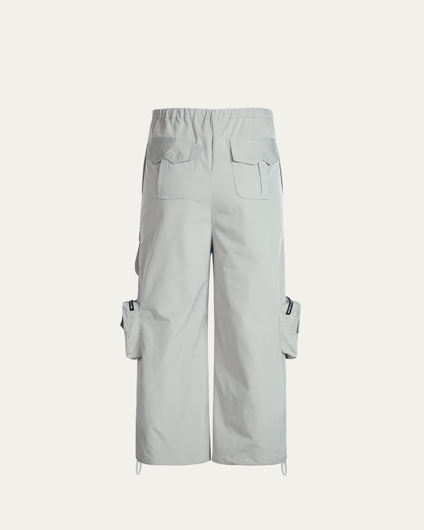 Pocket Parachute Pants - Light Grey - TOBI